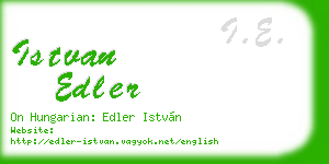 istvan edler business card